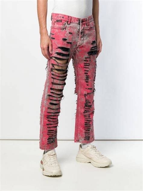 gucci jeans men|gucci ripped denim jeans.